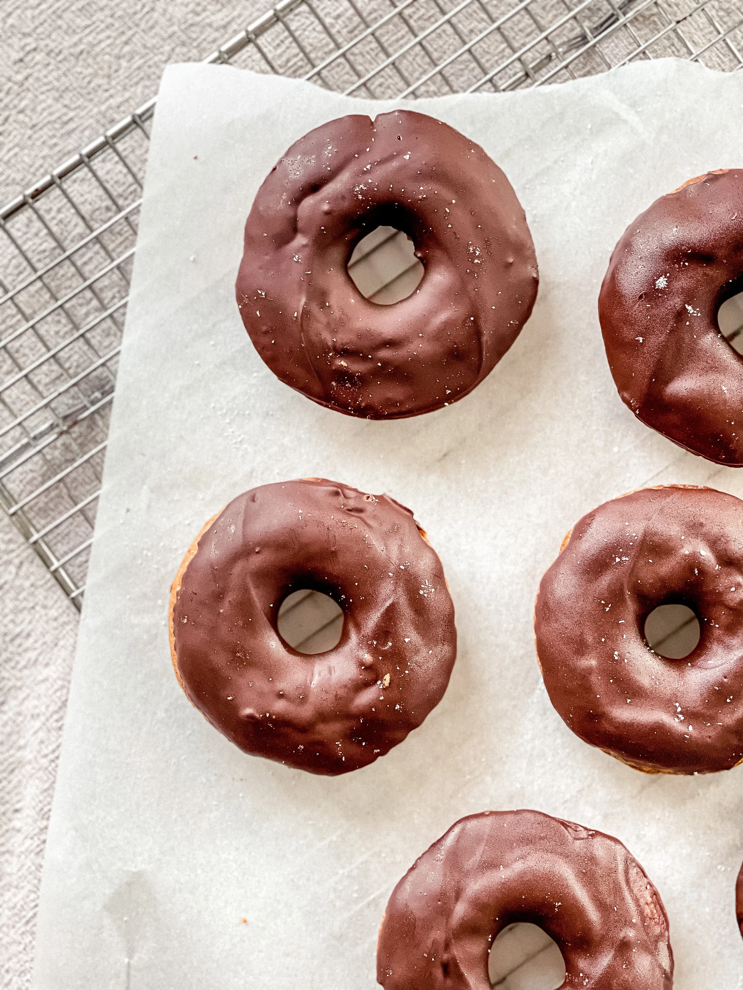 Low Sugar Chocolate Dipped Doughnuts