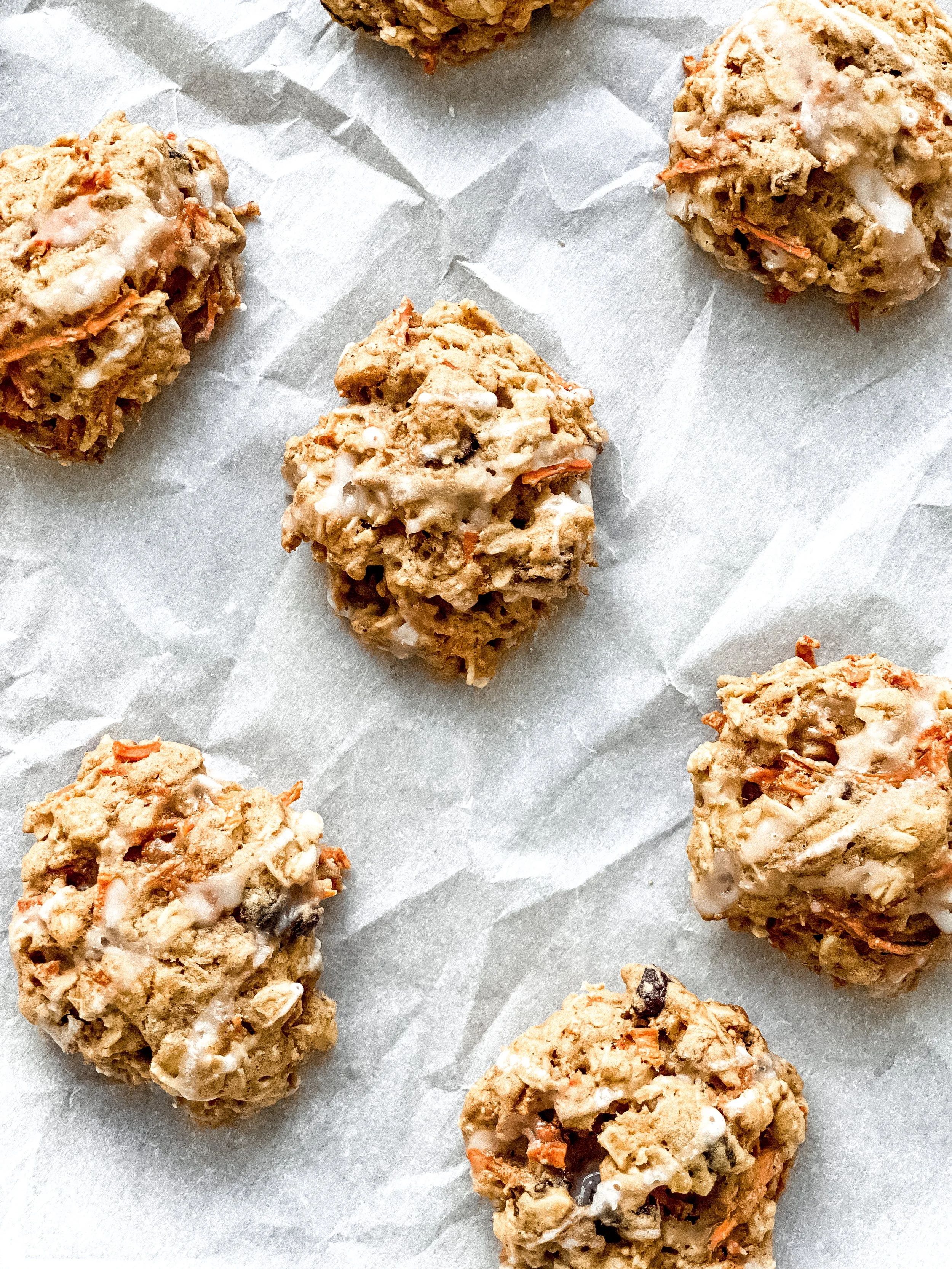 Healthy Carrot Raisin Cookies