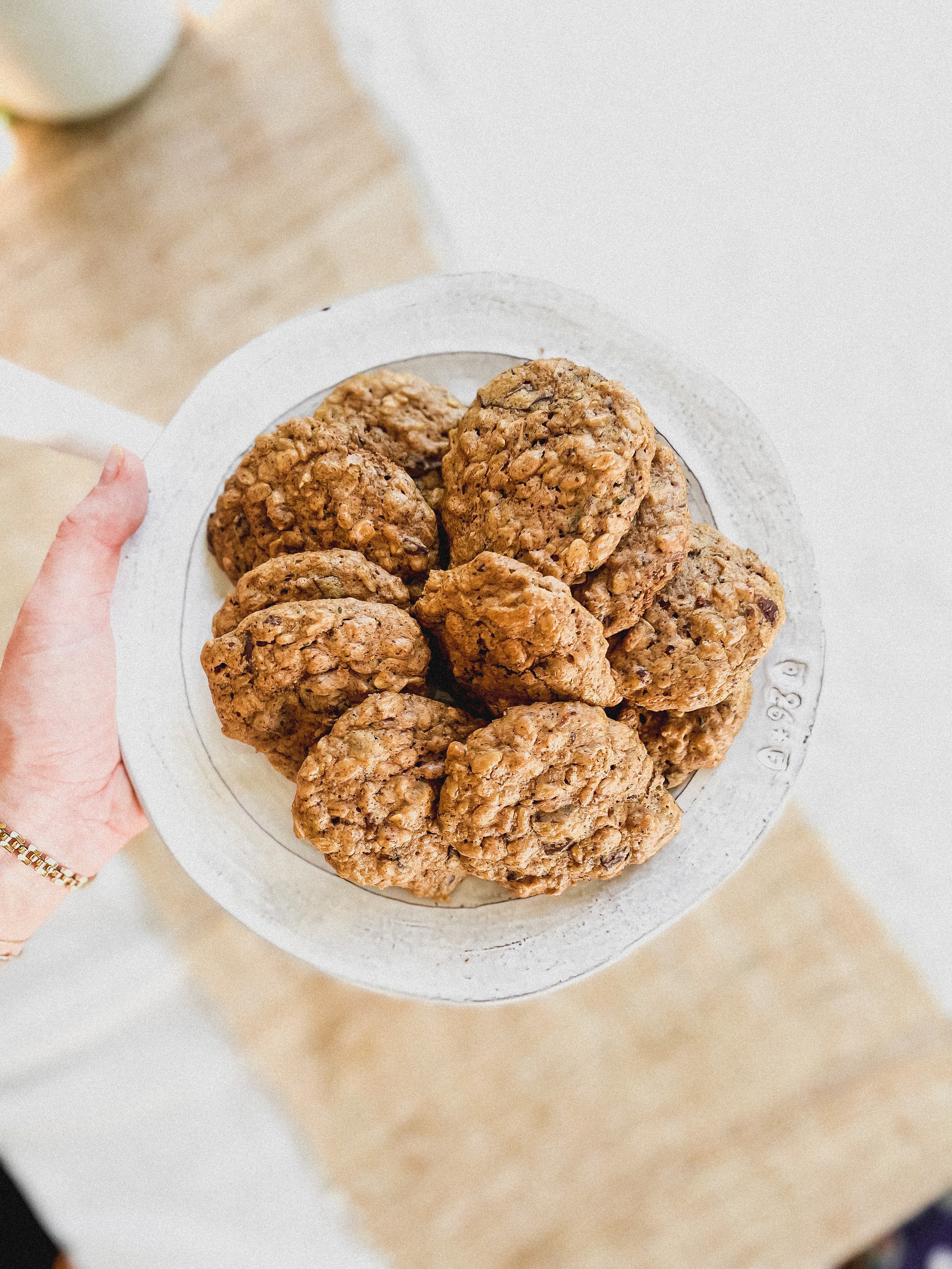 GF, DF Oatmeal Chocolate Chip Cookies