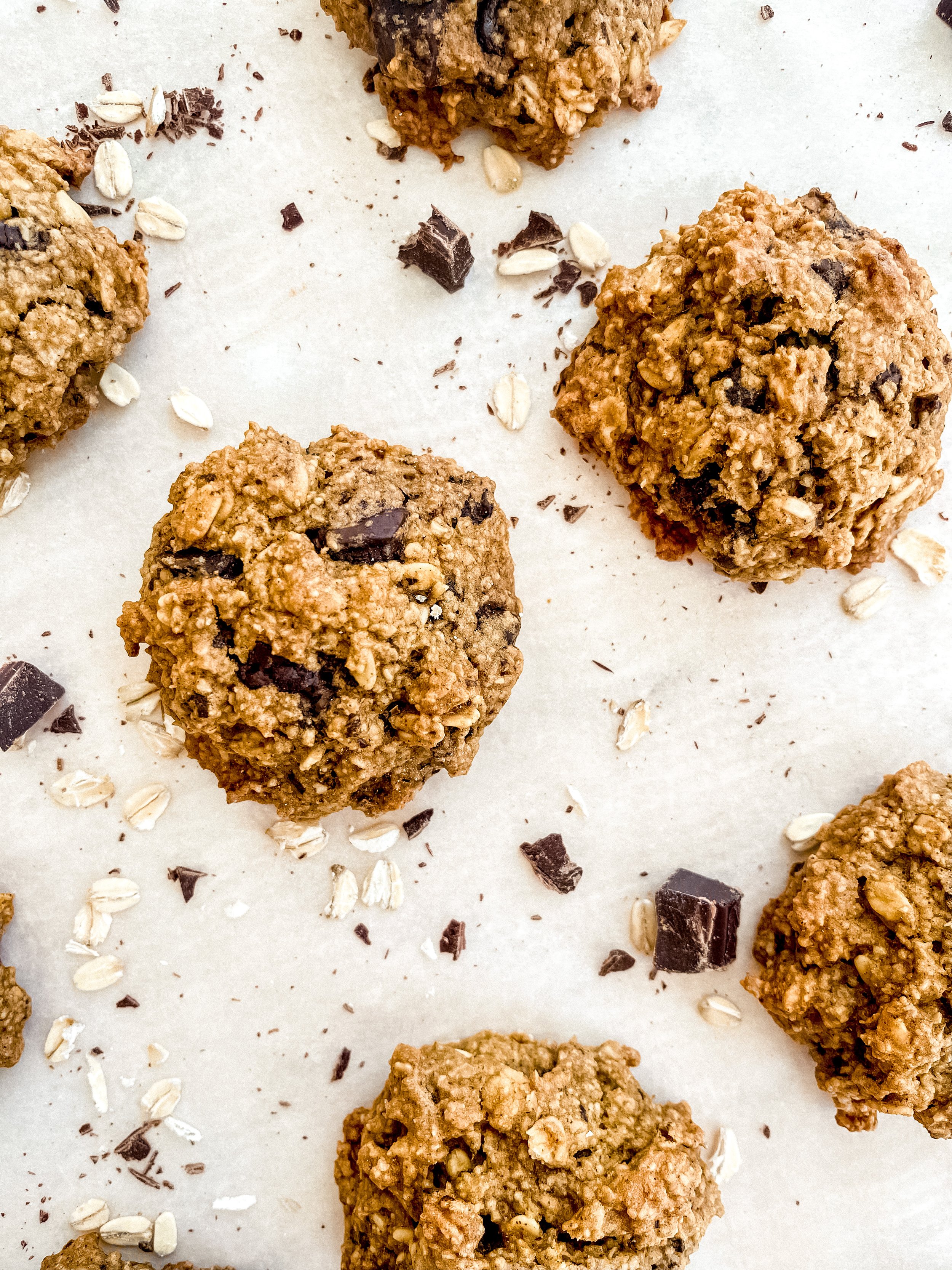 Pumpkin Oatmeal Chocolate Chip Cookies