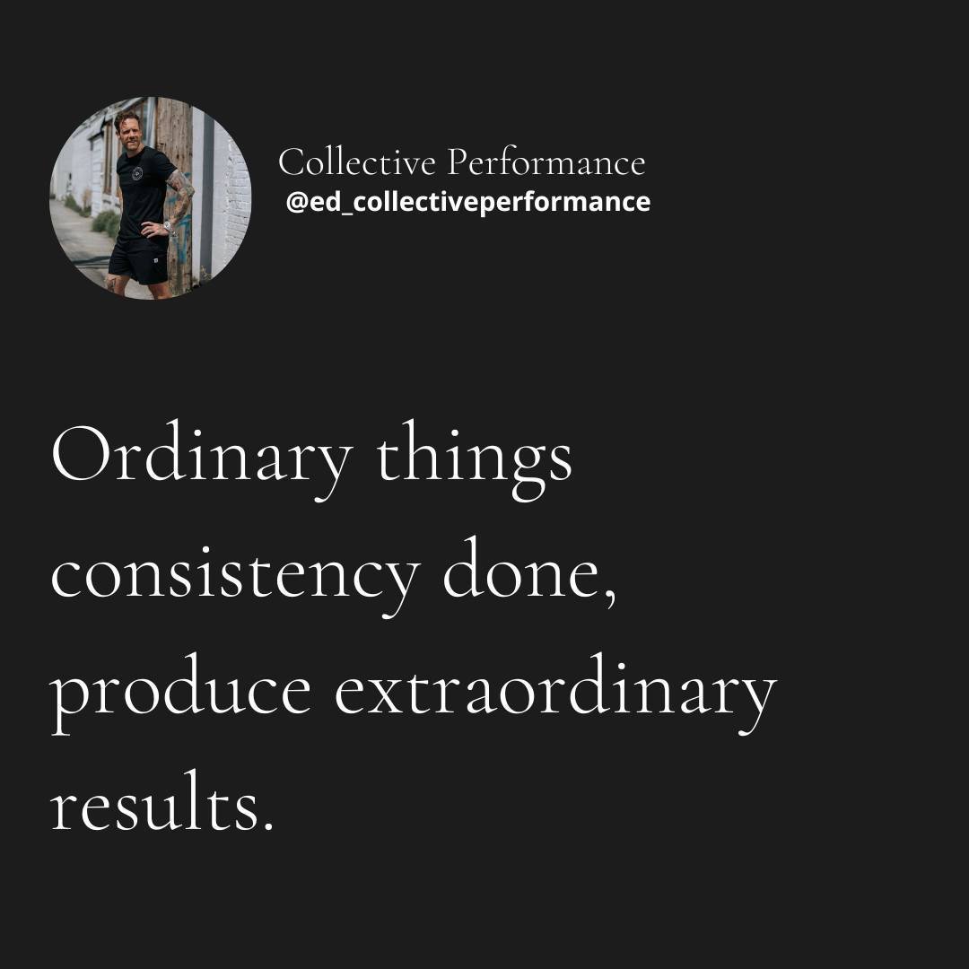 The ordinary, basic, simple things work.⁠
⁠
- Tracking your food⁠
- Getting your steps done⁠
- Hitting your strength training sessions⁠
- Ticking off your cardio⁠
⁠
Consistently showing up to these behaviours day in and day out will be the cornerston