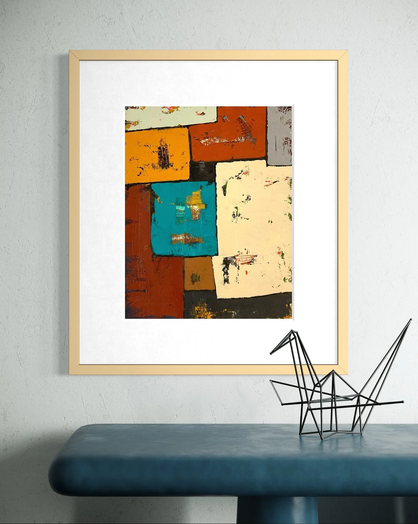 “There’s Room for Everyone” 🎨 A playful new original on paper matted to fit a 16x20 frame #abstractartwork #abstractsartforsalebyartist #originalartforsale #boldart #boldcolors #boldcolorsmakemehappy #boldcolortherapy #artgalleries