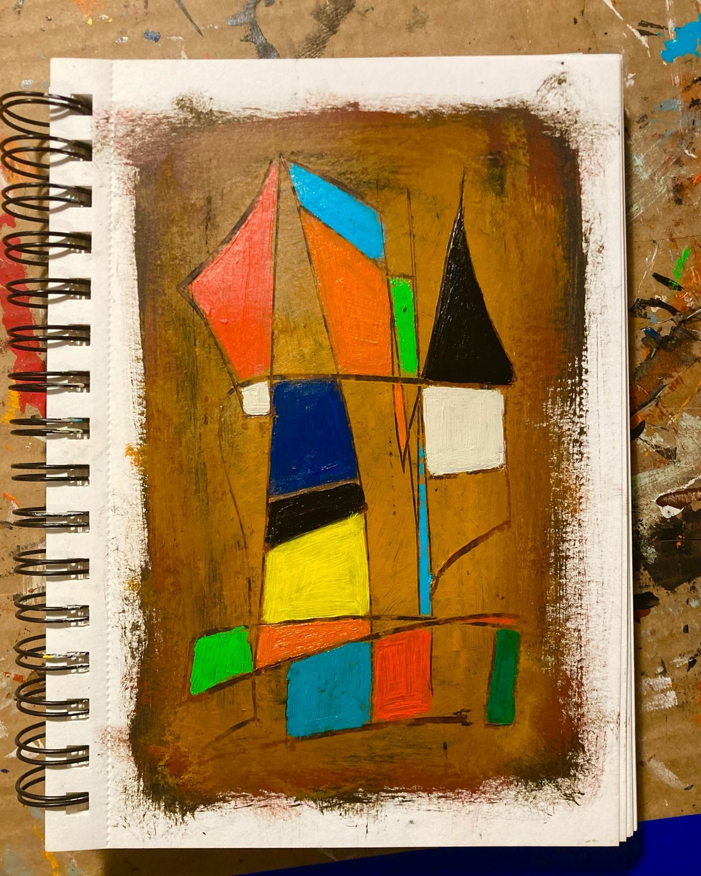 Tonight&rsquo;s quick-ish painting&hellip; vibrant colors make me smile and feel alive. 🎨 These days I&rsquo;m taking every chance to do that. I&rsquo;m not really posting these quick journal paintings on my website, but if one really speaks to you 