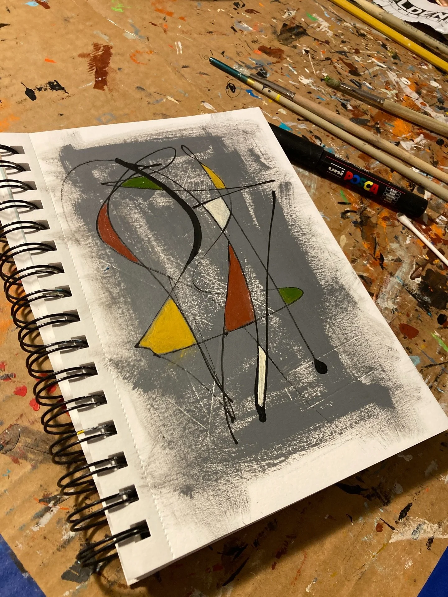 Tonight&rsquo;s very late 20 minutes of play&hellip; #20minutechallenge #20minutepainting #flexingcreativemuscles #artisplay #artisticexpression