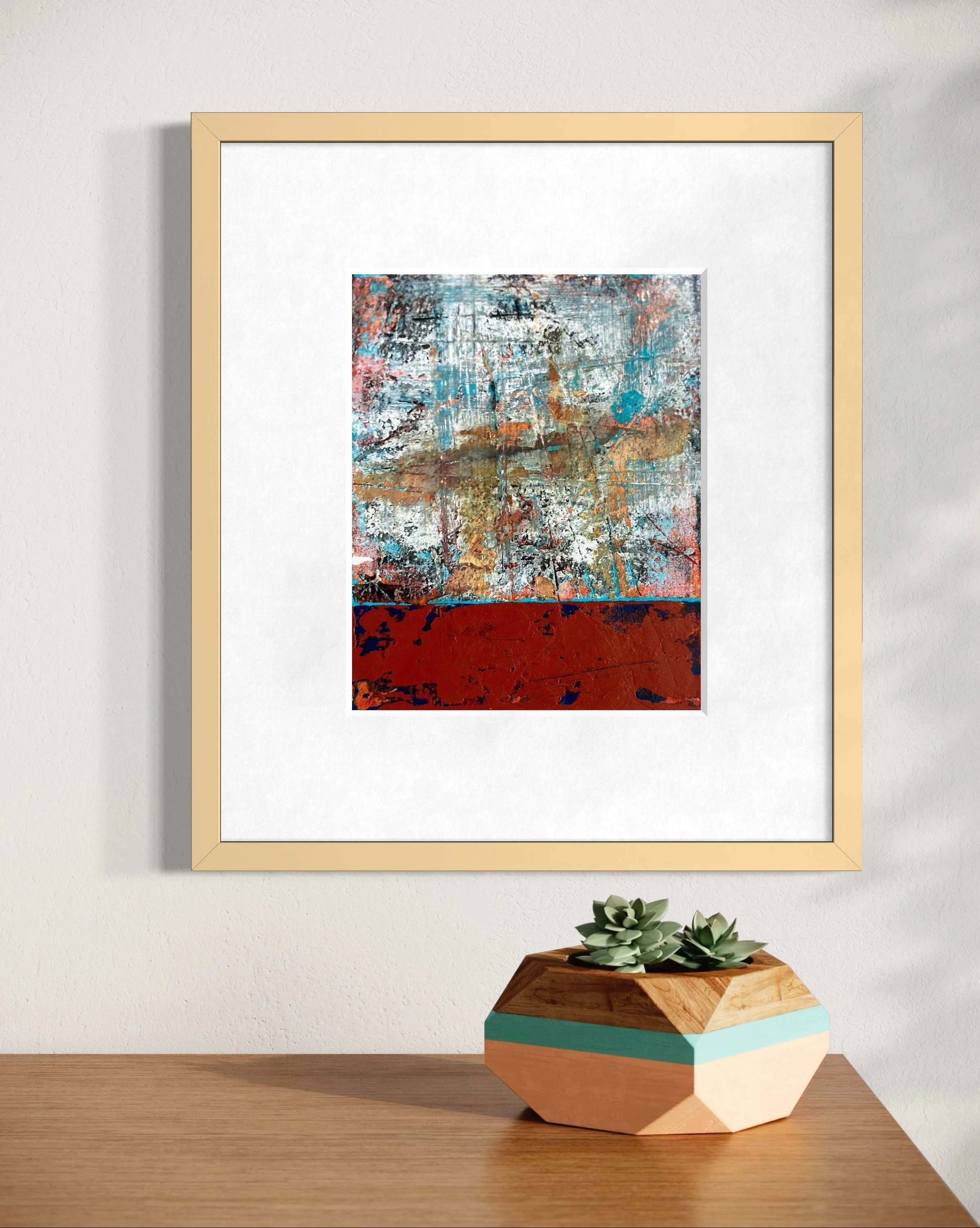 Abstract Study on Paper #58 - Original acrylic on paper