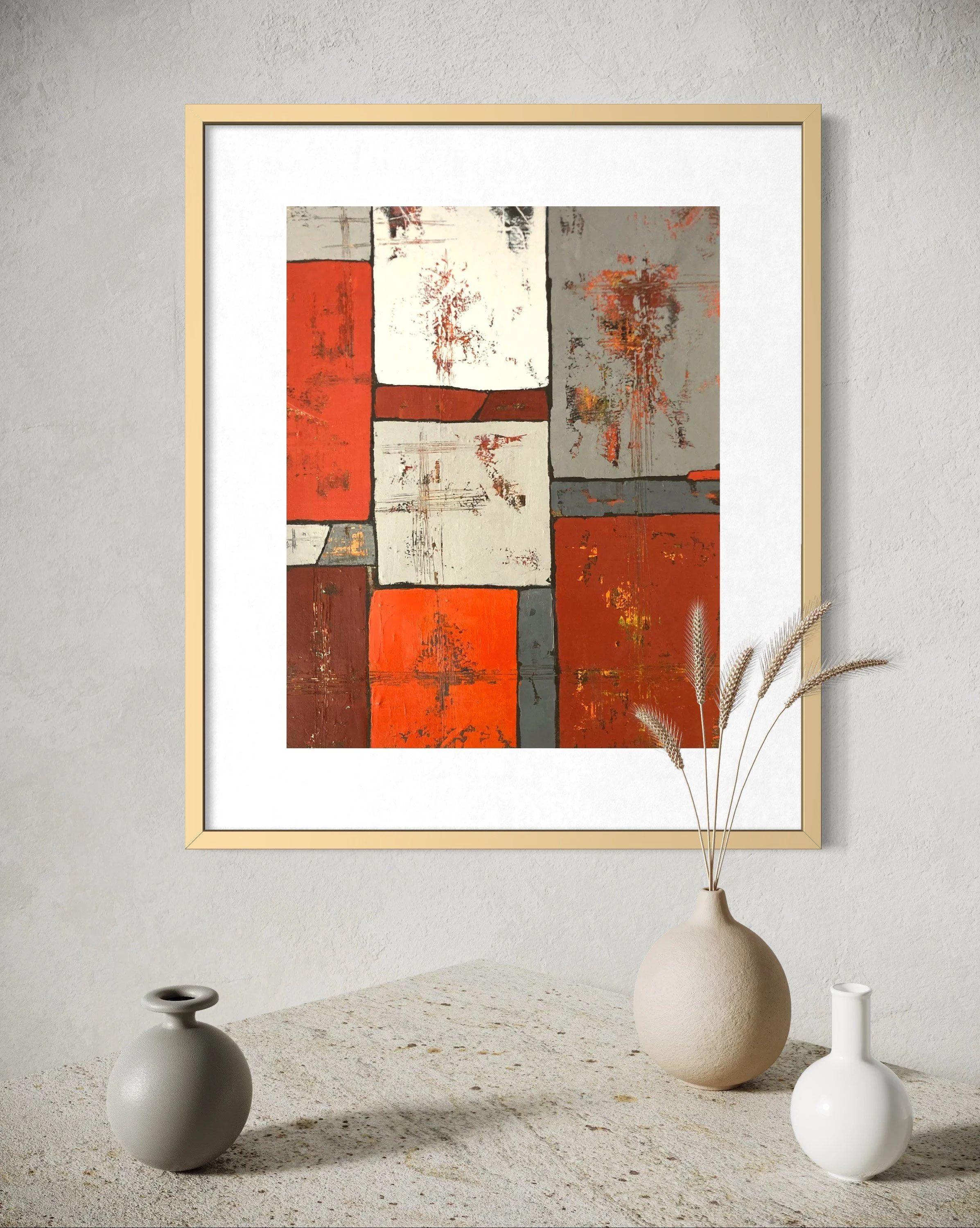 Trials & Triumphs - Acrylic on paper, matted and framed or unframed