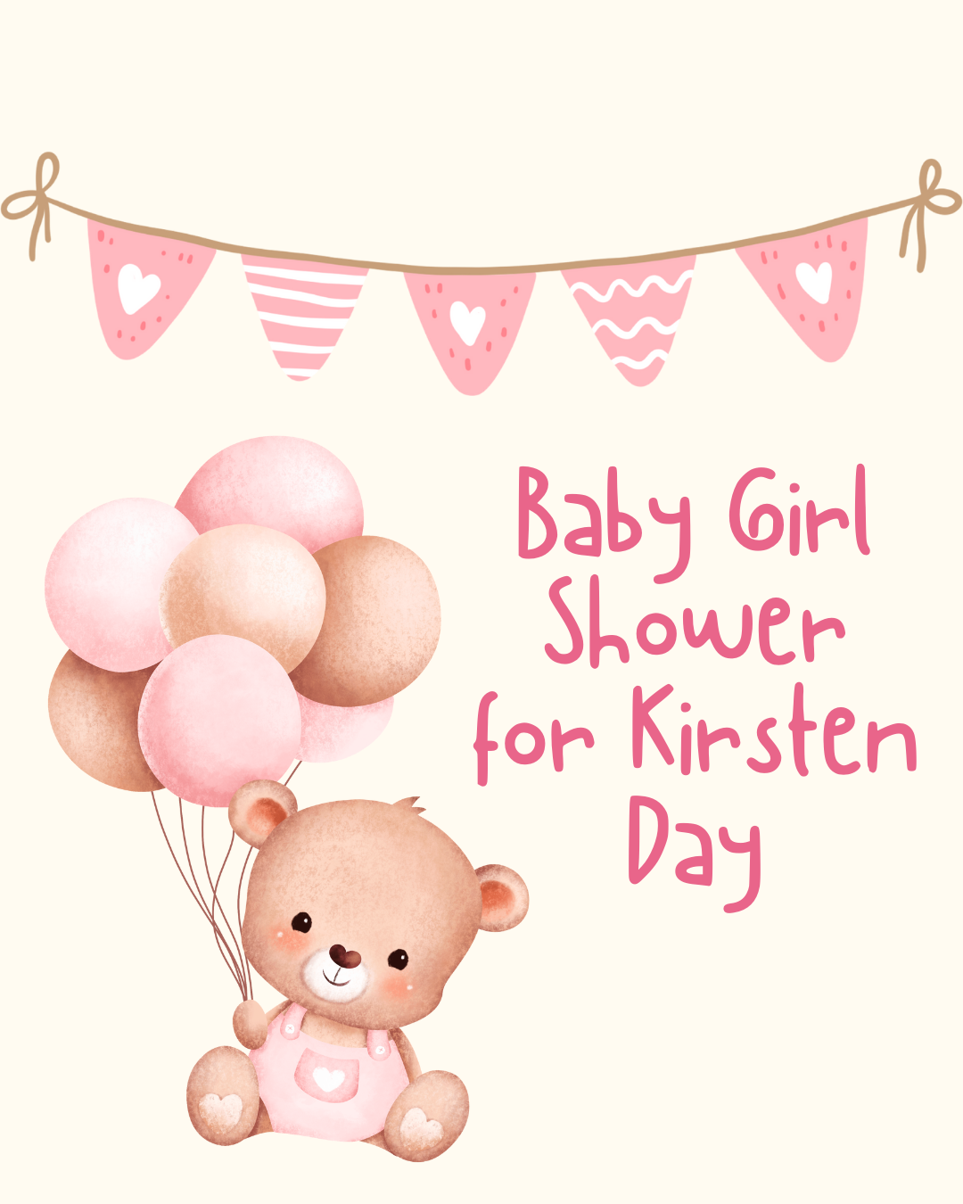 Baby Girl Shower for Kirsten Day