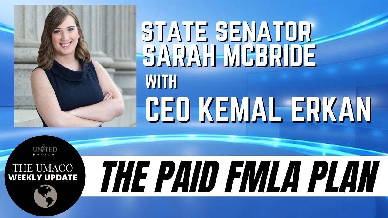 Link in bio for full segment! CEO @kemalerkan was joined by State Senator @sarahemcbride in this past UMACO weekly update! One of the main talking points was her plan on paid FMLA in the State of DE. Watch this full segment on her ideas and what we c