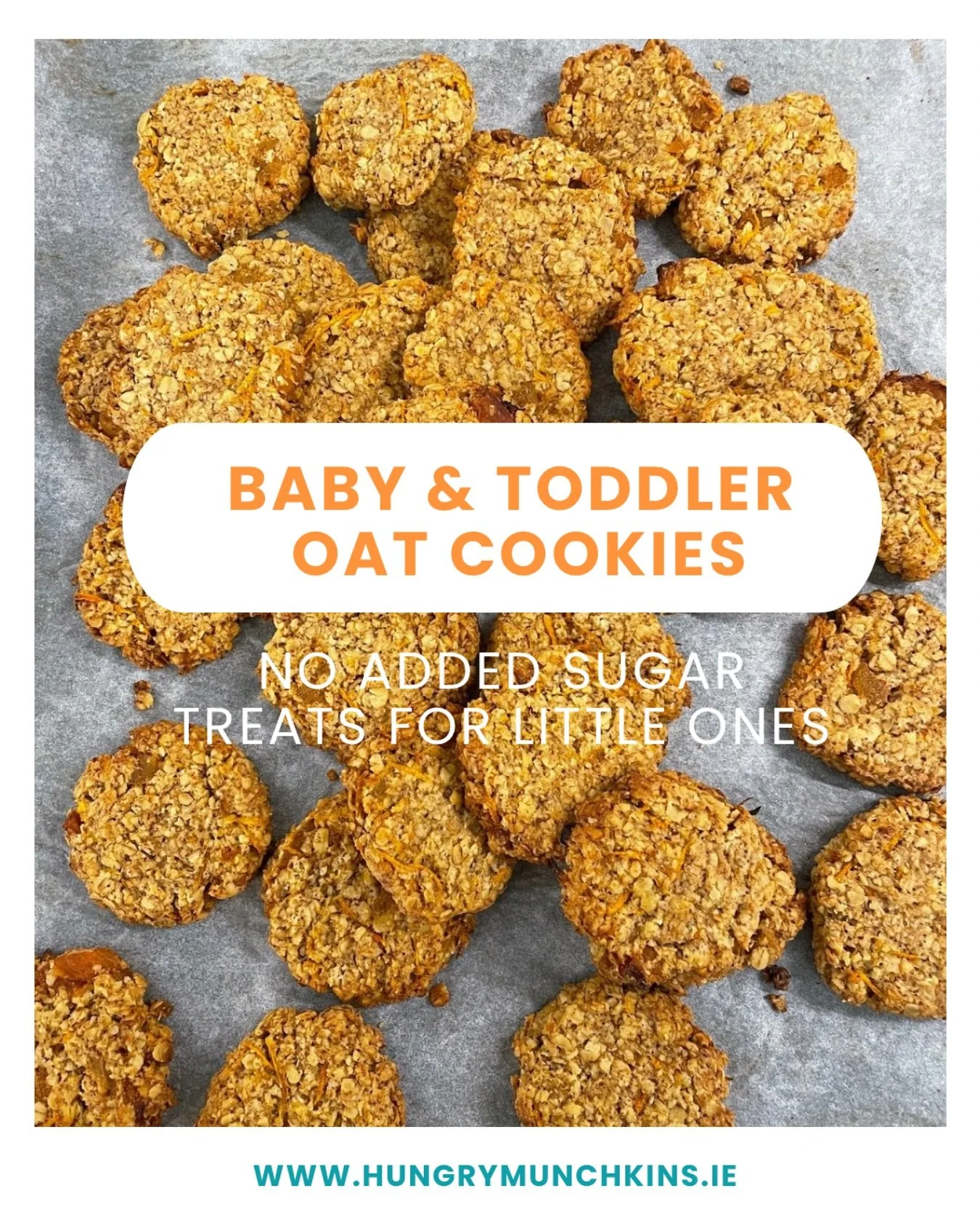 Easy oat cookies for babies and toddlers made with oats, dried apricots, apple and carrot. Soft, naturally sweet and perfect for little hands - a wholesome snack with no added sugar ! 

Comment RECIPE and I&rsquo;ll send it directly to you. 

Hope yo