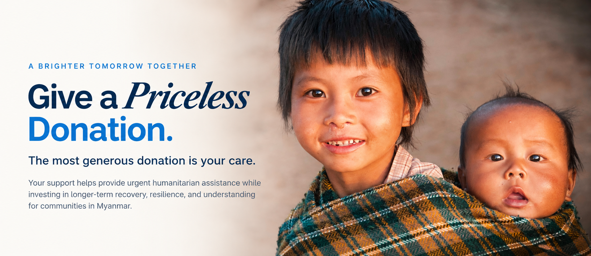 Give a Priceless Donation - Better Burma