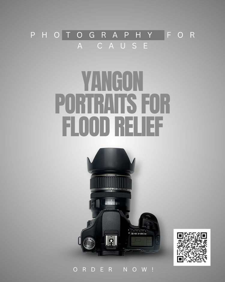 Yangon Portraits for Flood Relief poster