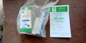 Aid goes to children in Sagaing Hills