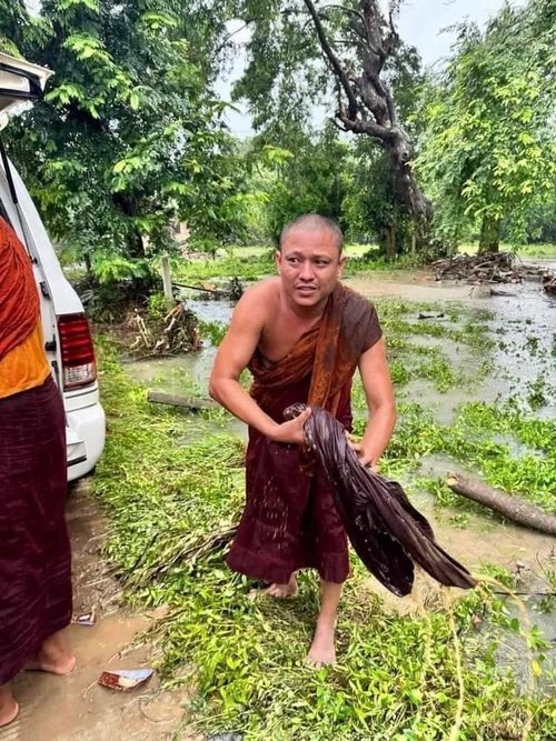 Webu Sayadaw's Kyaukse is Flooded