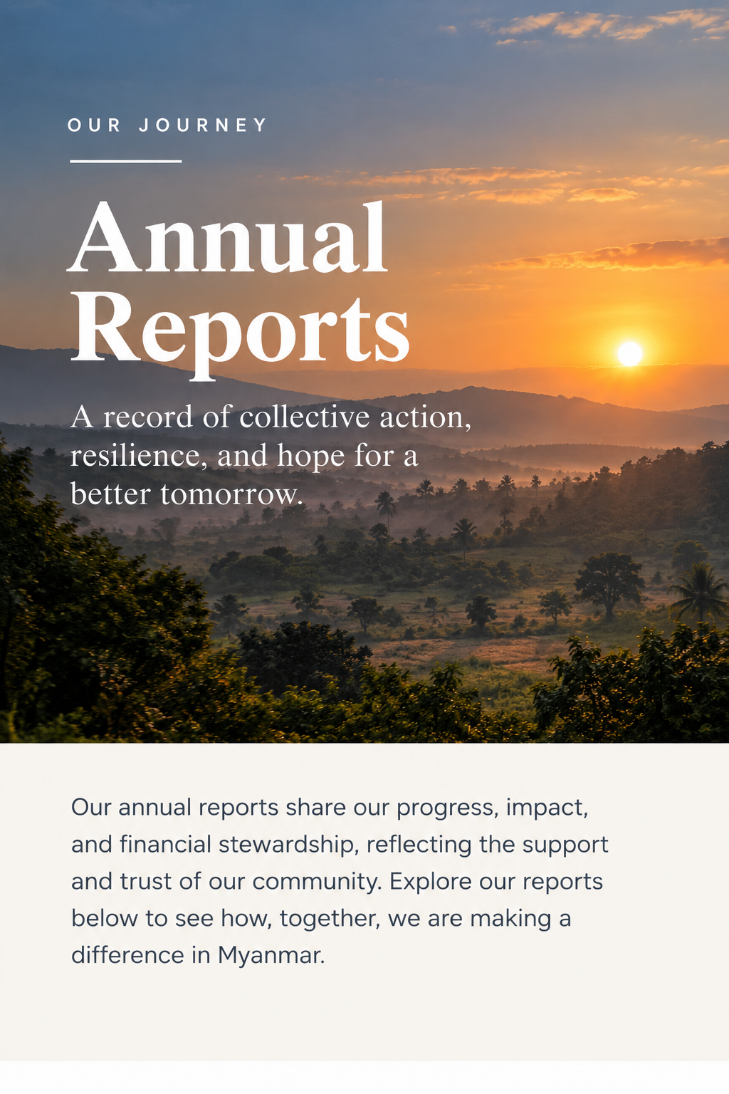 Better Burma Annual Reports