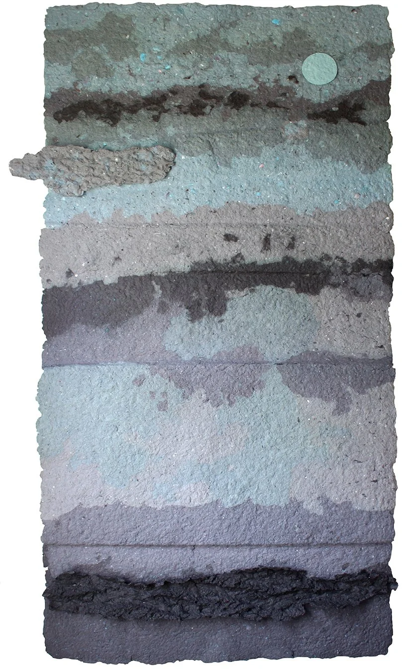 Sédimentation pélagique, 2026, papier, 114 x 56 cm  