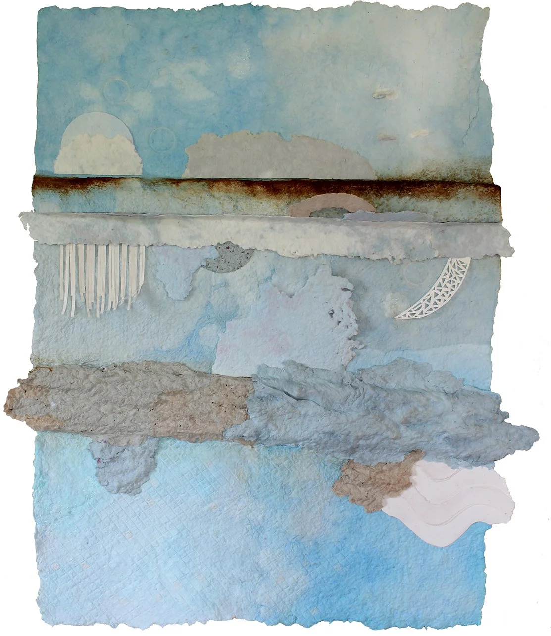 Sédimentation lacustre, 2026, papier, 122 x 61 cm 
