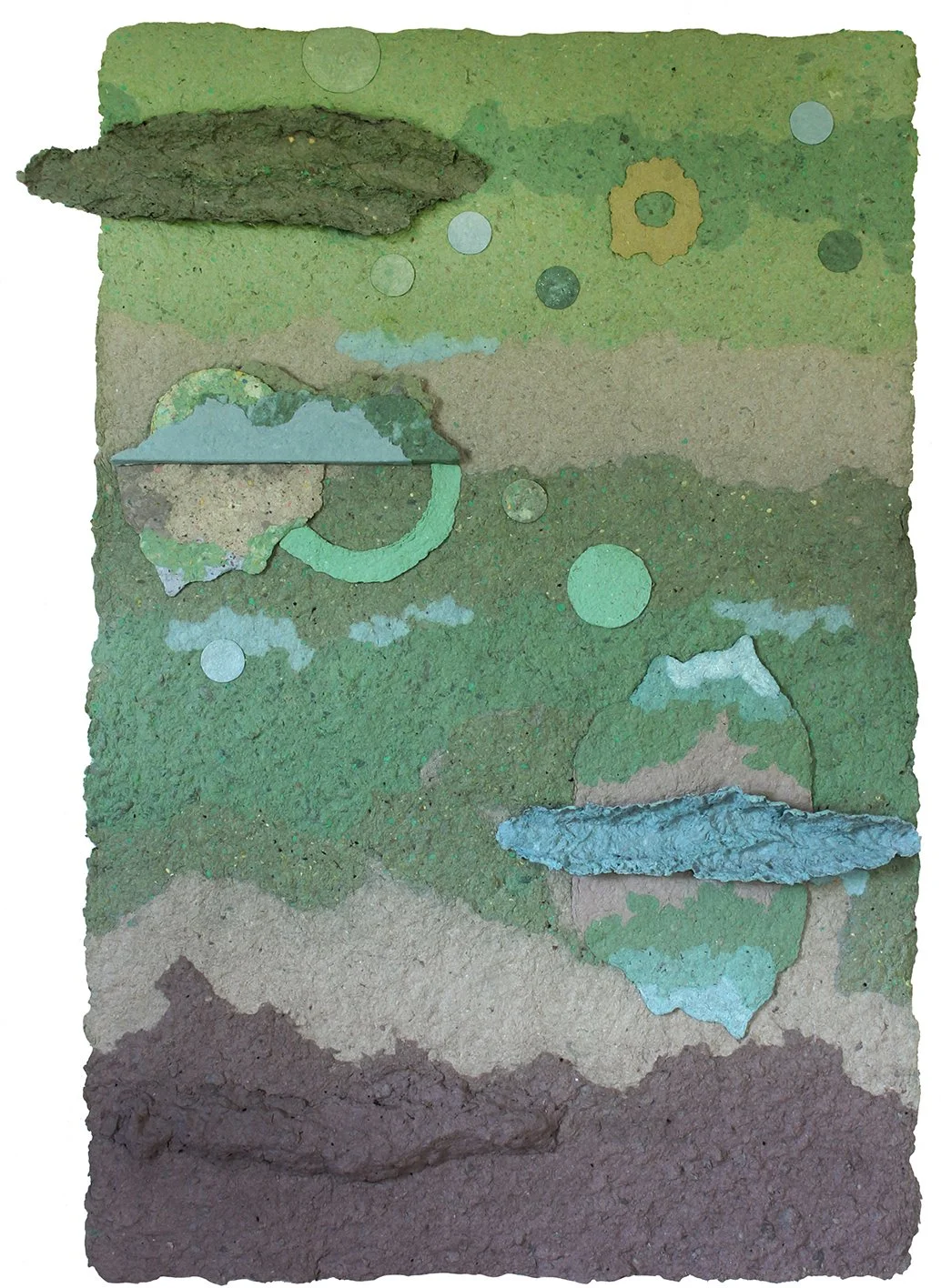 Paysage imaginé, 2026, papier, 94 x 64 cm 