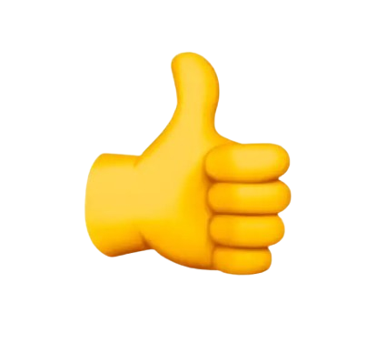 yellow thumbs up emoji graphic - How to Get Braces Glue Off Teeth in Westfield, IN