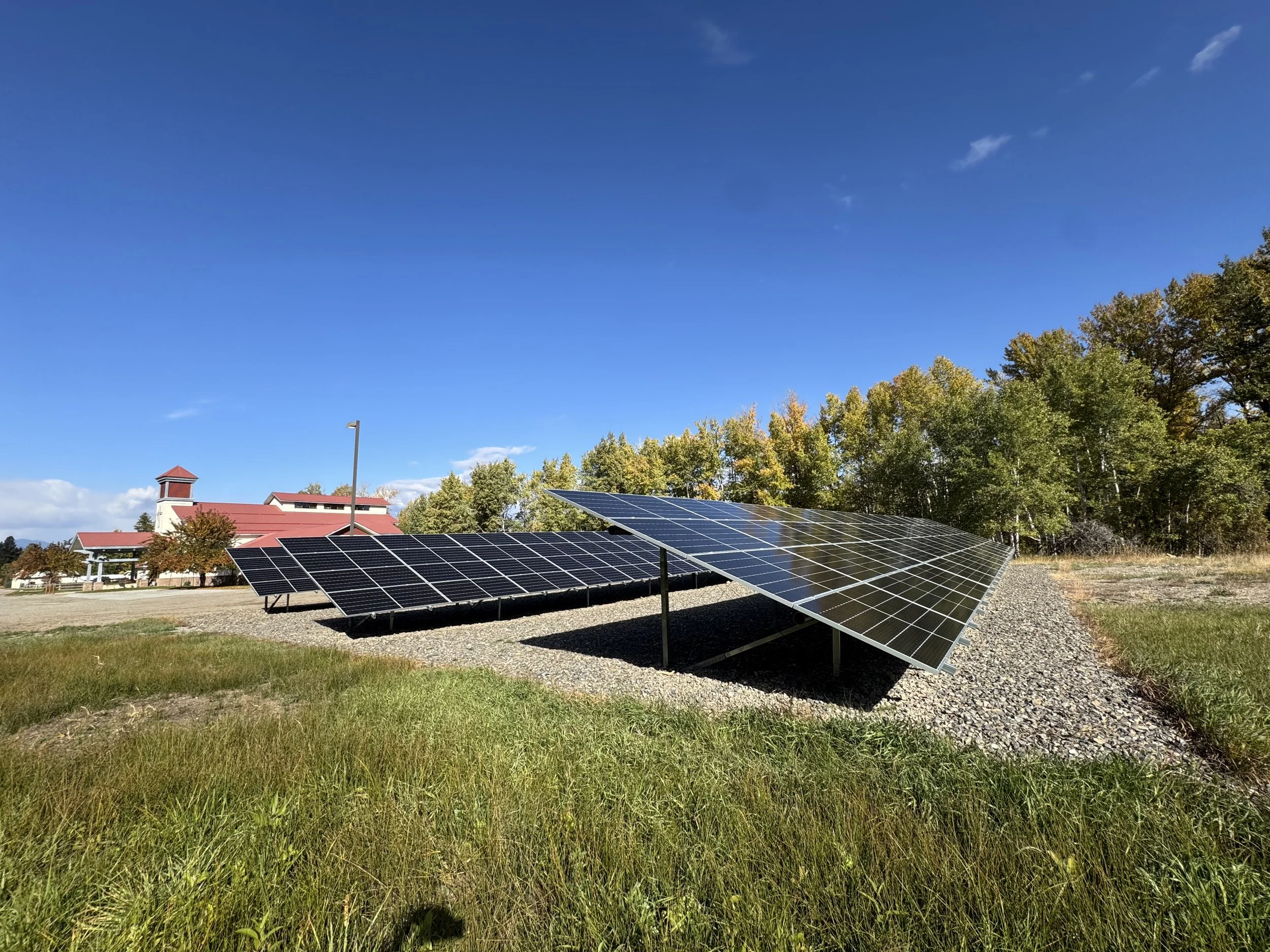 Methow Valley United Methodist Church 76kW Groundmount PV + 100kW/458kWhs BESS