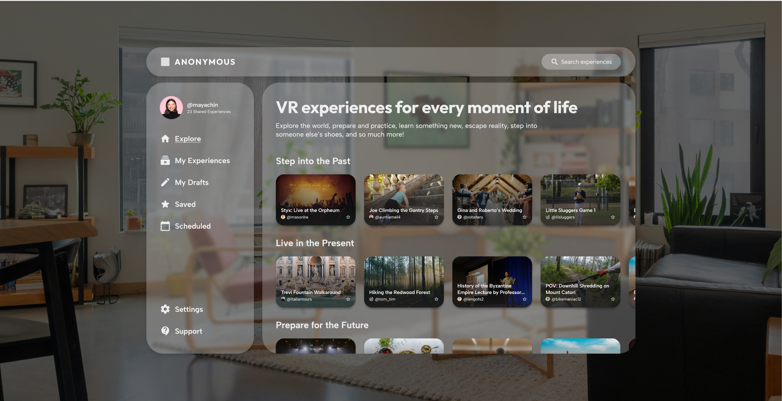 Confidential VR App <span>(UI/UX)</span>