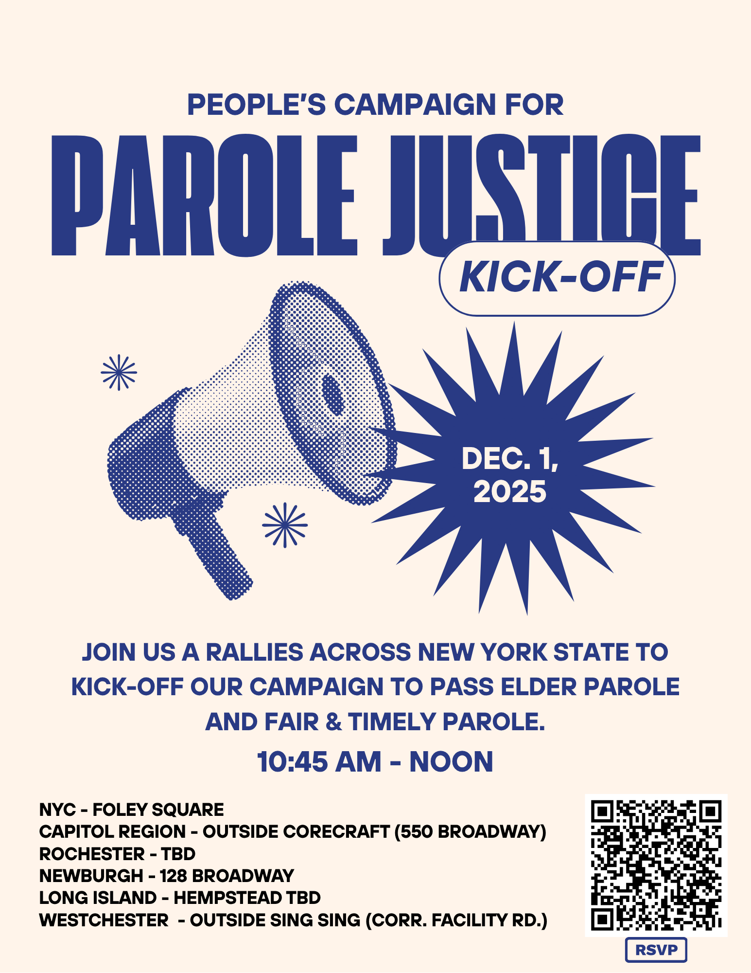 December 1 Statewide Parole Justice Rallies