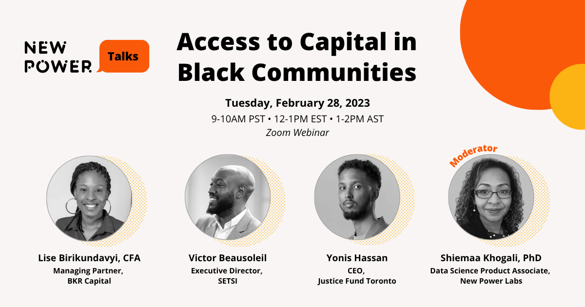 Access to Capital in Black Communities