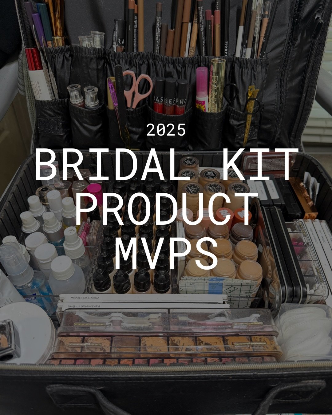 Closing out the year with the products that showed up every single time. These bridal MVPs were trusted across countless wedding days, helping me create timeless, long-wearing looks for my brides. When something earns a permanent place in my kit, it&