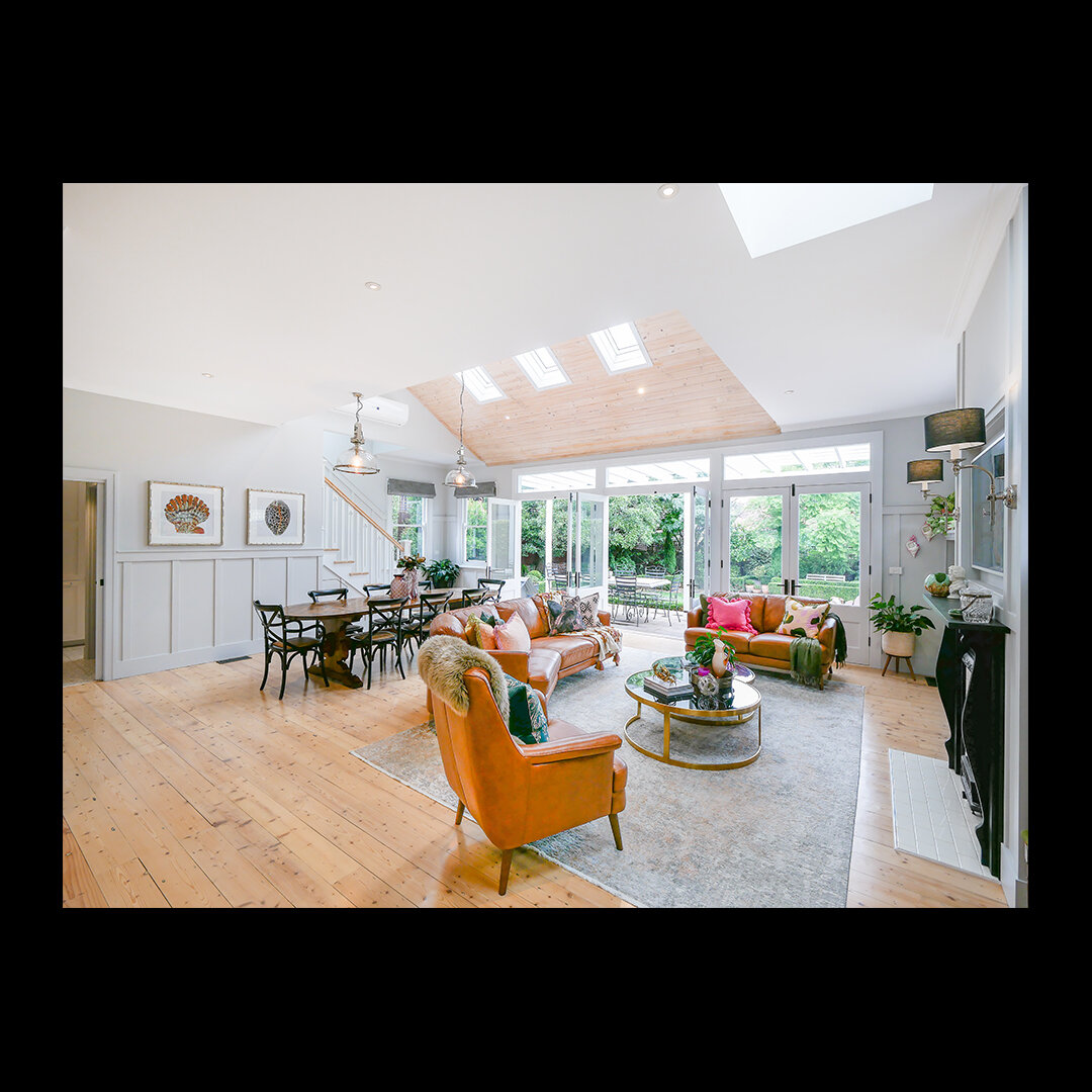 The living space and the garden are reconnected and transformed through the renovation of the existing fa&ccedil;ade, timber deck and canopy.

Swipe right for before photos. 

#architectdesignedhomes #luxuryhomes #archdaily #architectureaustralia #ar