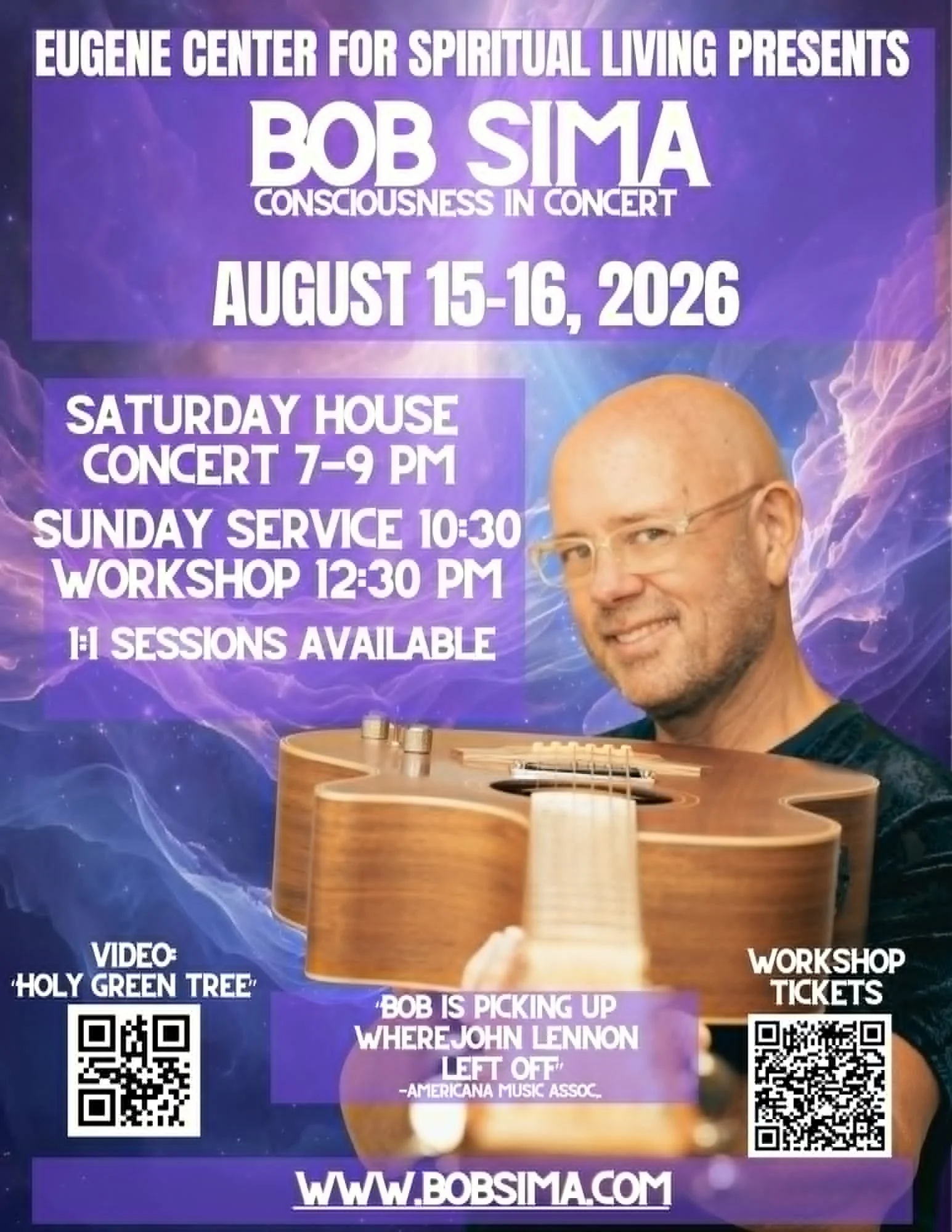 Bob Sima workshop and concert