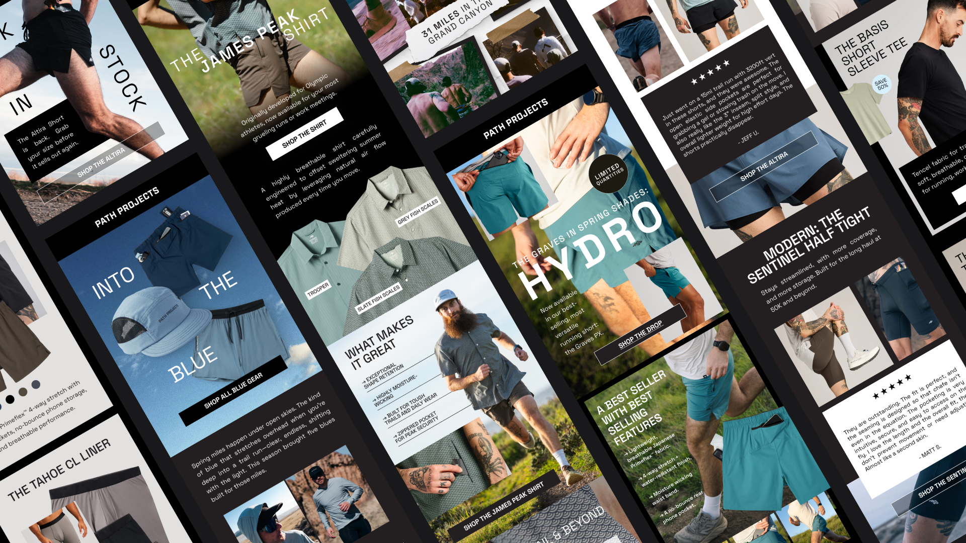 Path Projects Emails, Designed at Homestead Studio