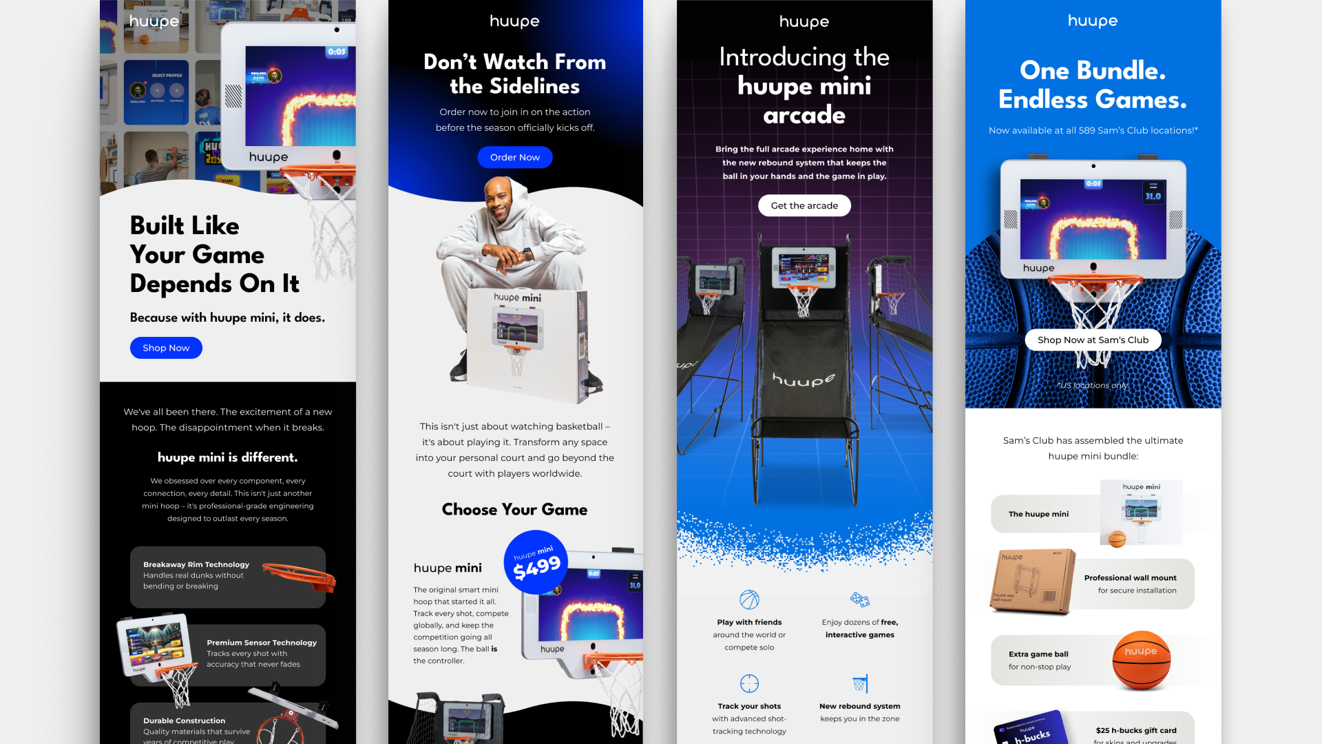 huupe Email Designs, Designed at Homestead Studio