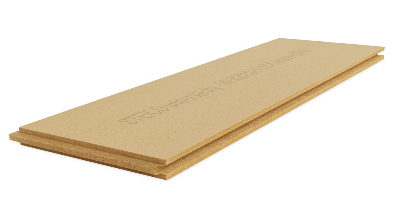 STEICOuniversal dry : Combined sarking, sheathing and render board