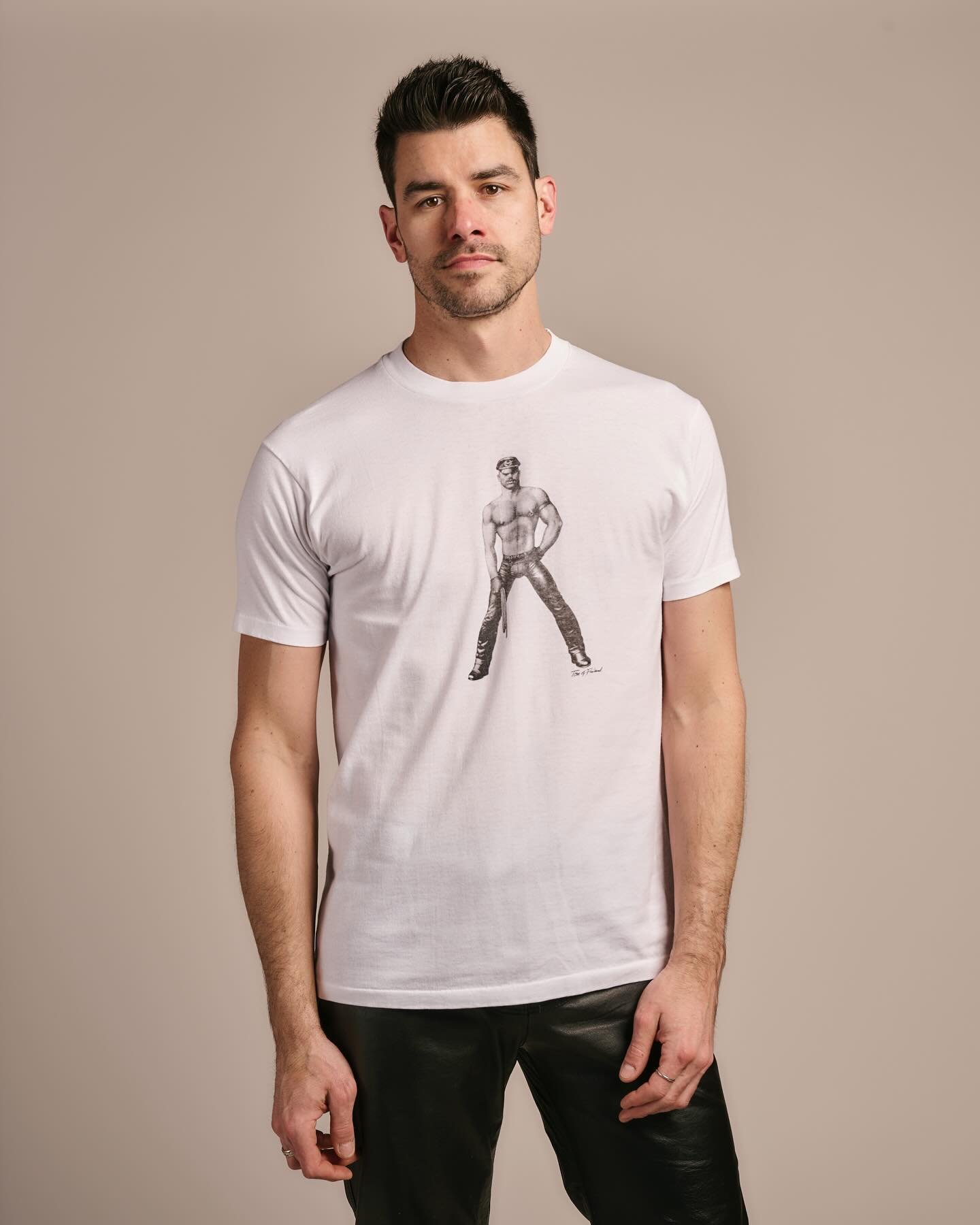 this incredible 80&rsquo;s Tom of Finland t-shirt will be up for grabs on the web this Friday at 6 PM CST &mdash; turn on notifications for first dibs!