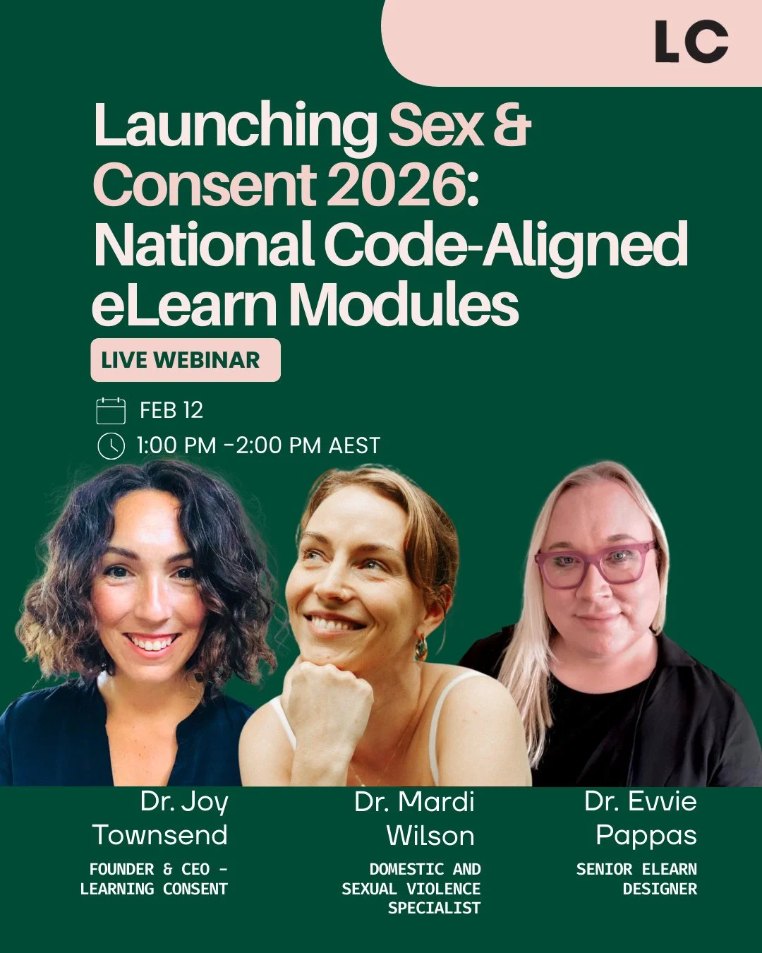 📢Join us online on the 𝟷𝟸𝚝𝚑 𝚘𝚏 𝙵𝚎𝚋𝚛𝚞𝚊𝚛𝚢 𝟷𝚙𝚖 for the launch of the 𝙎𝙚𝙭 &amp; 𝘾𝙤𝙣𝙨𝙚𝙣𝙩 𝟐𝟎𝟐𝟔 𝙚𝙇𝙚𝙖𝙧𝙣, aligned with the National Higher Education Code to Prevent and Respond to Gender-based Violence.⁠
⁠
💻This 60-minut