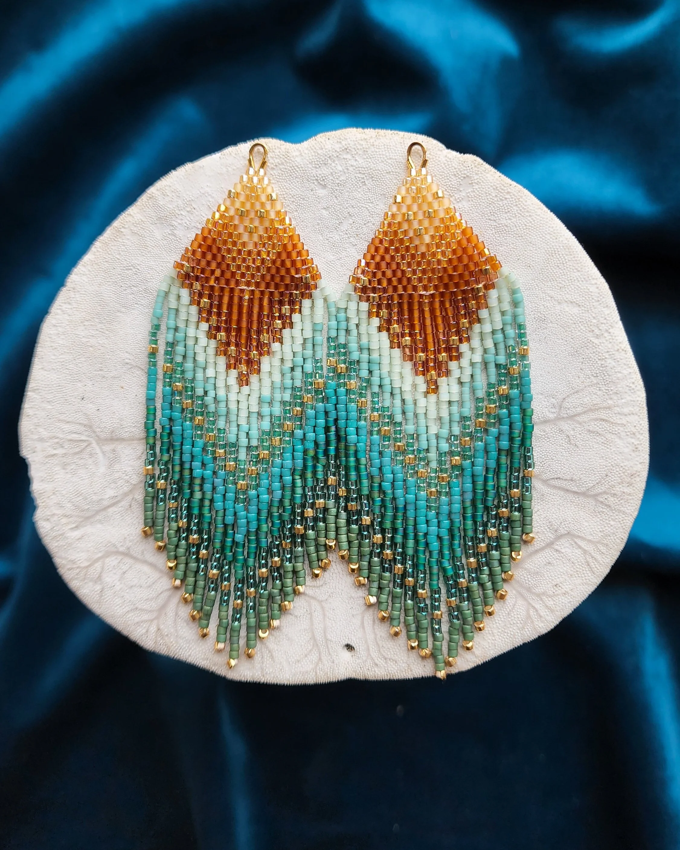 Classic Fringe- Teal + Topaz