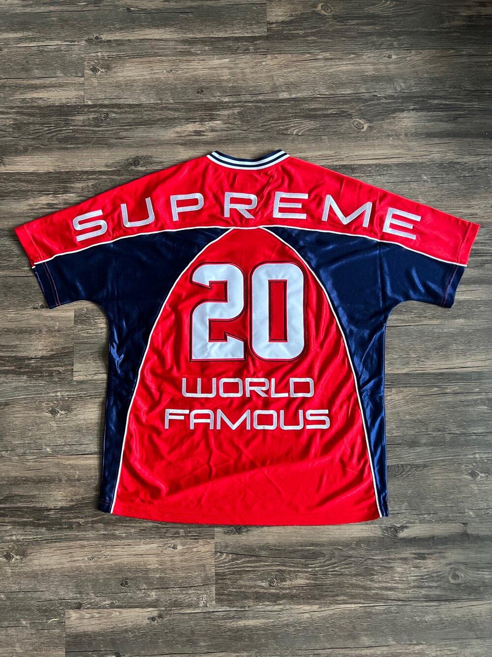 Supreme Paneled Jersey (Red) - L — Plus 1 Supreme Paneled Jersey (Red) - L — Plus 1