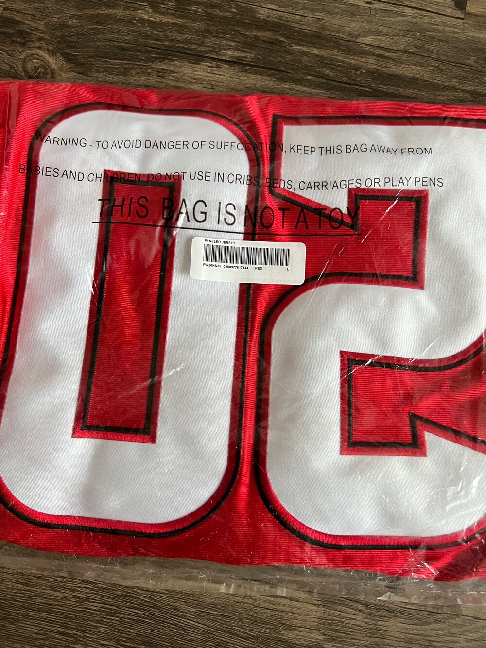 Supreme Paneled Jersey (Red) - L — Plus 1 Supreme Paneled Jersey (Red) - L — Plus 1