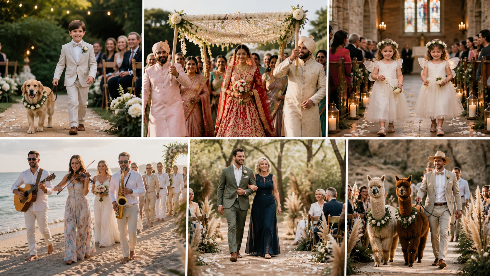 Creative Processional Ideas for Your Wedding Ceremony | Let's Marry Brisbane &amp; Gold Coast