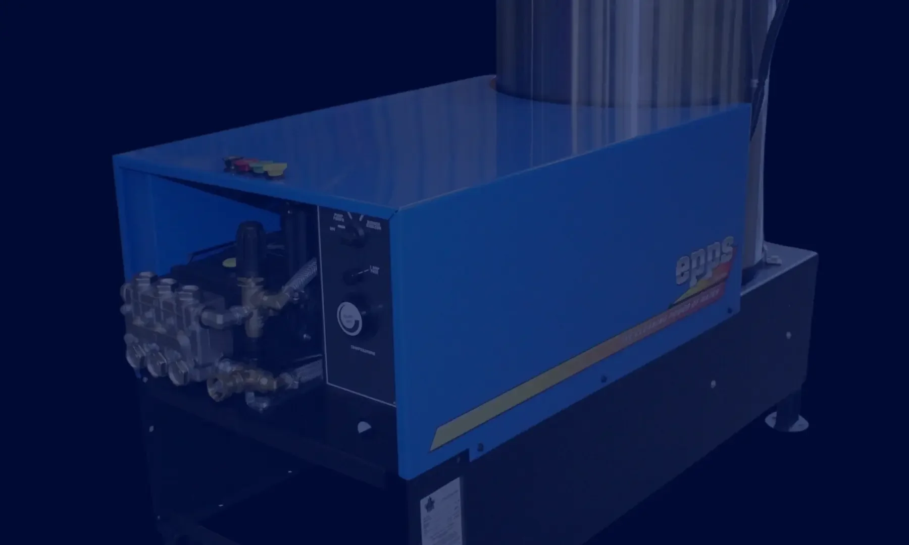 Epps natural gas fired stationary pressure washer.