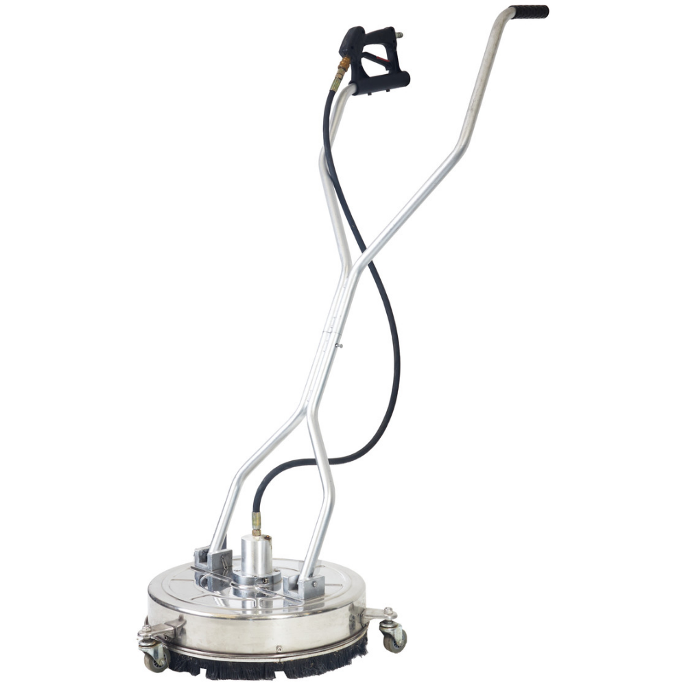 18” stainless steel flat surface cleaner for a pressure washer