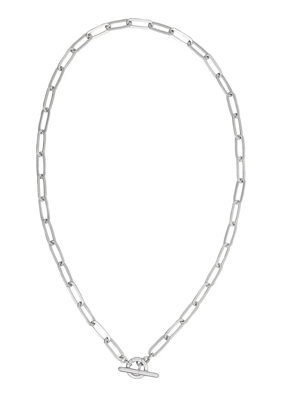 Silver Toggle Chain Necklace