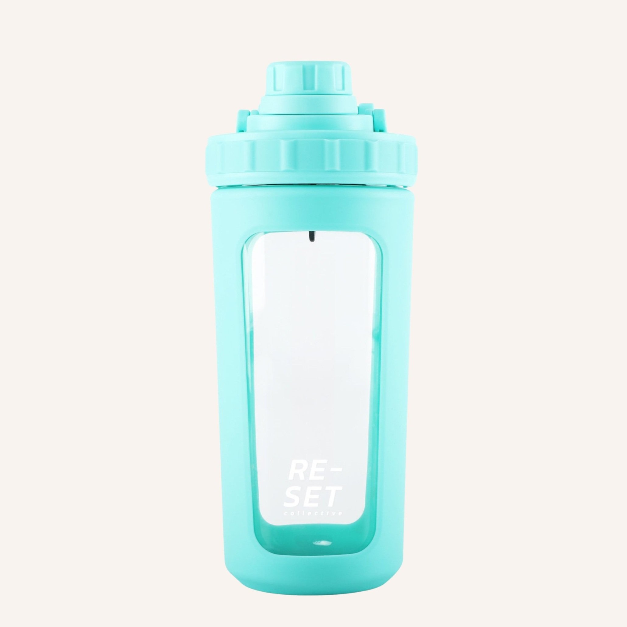 RE-MIX GLASS PROTEIN SHAKER BOTTLE - GREEN