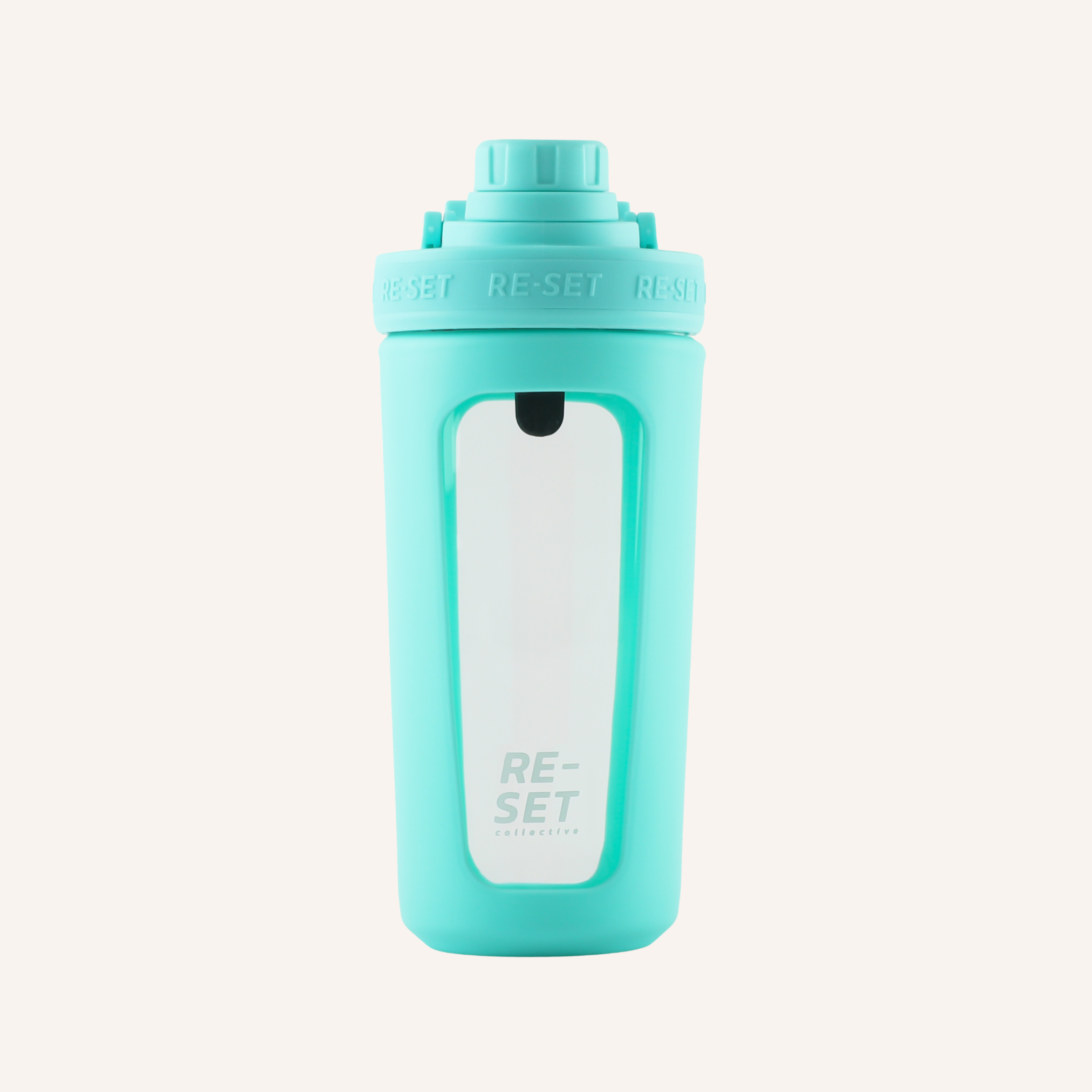 RE-MIX GLASS PROTEIN SHAKER 750ml - GUMDROP GREEN