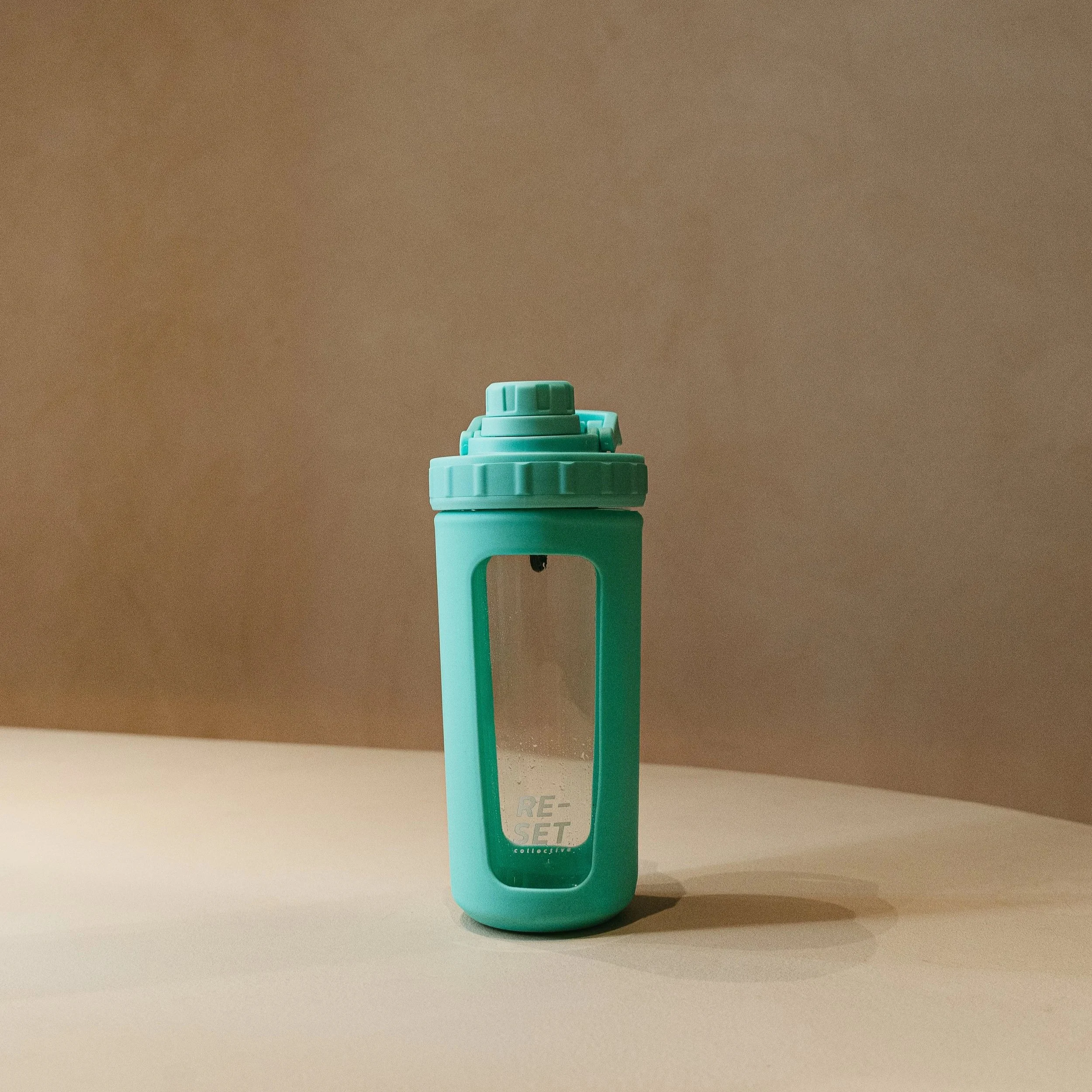 RE-MIX GLASS PROTEIN SHAKER 750ml - GUMDROP GREEN