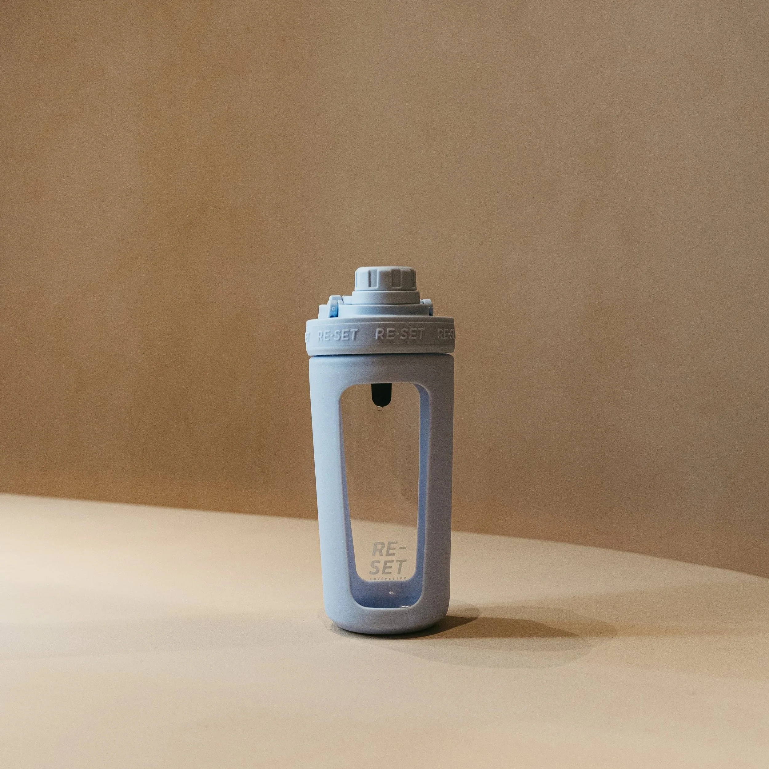 PREORDER | RE-MIX GLASS PROTEIN SHAKER 750ml - POWDER BLUE