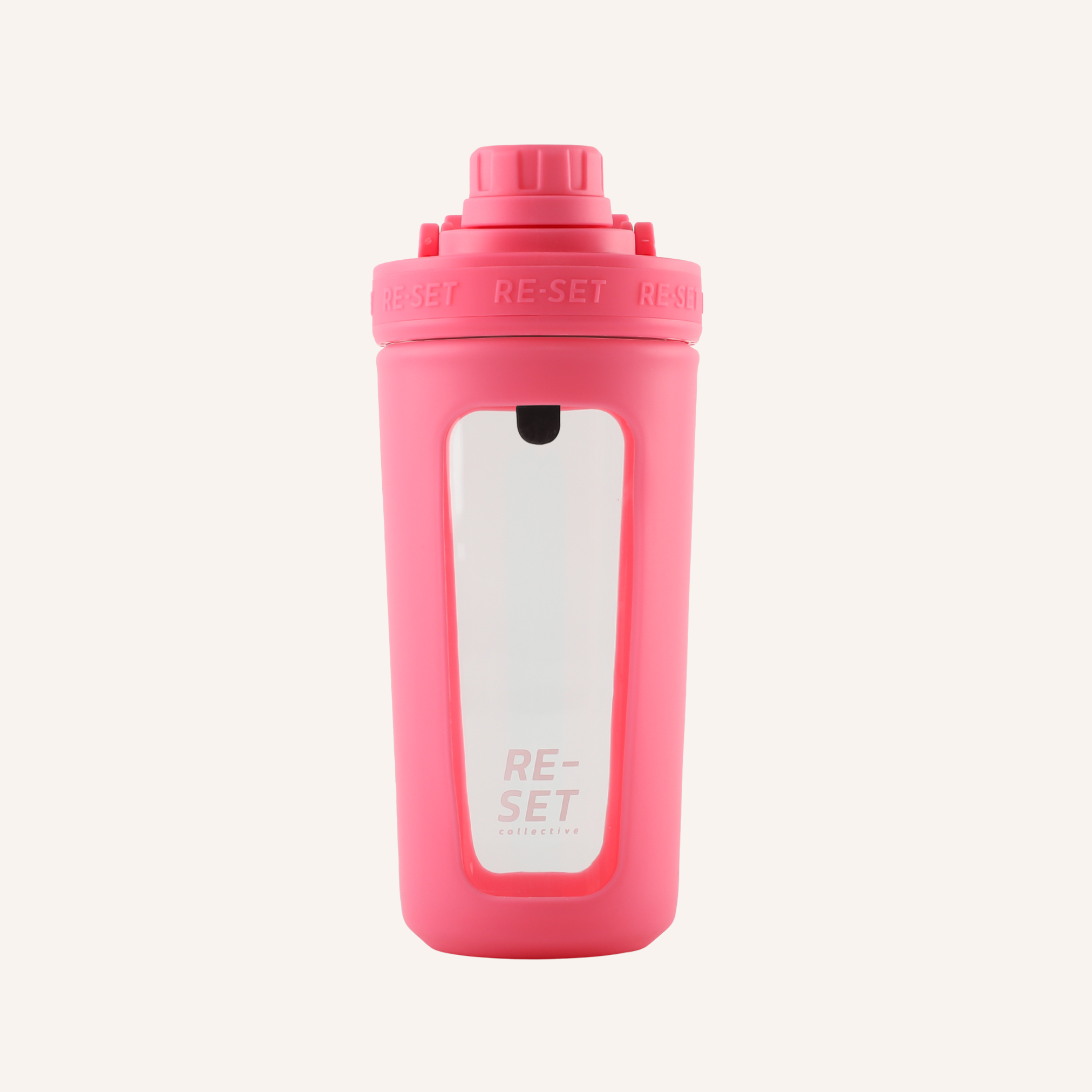 RE-MIX GLASS PROTEIN SHAKER 750ml - BUBBLEGUM PINK