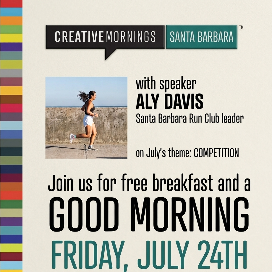 CreativeMornings Santa Barbara with Aly Davis and Bear Club Comedy