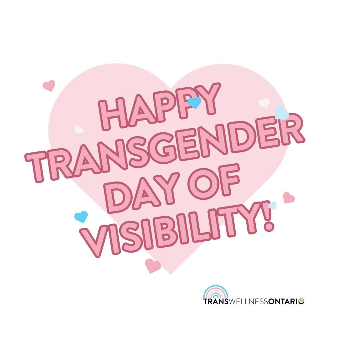 HAPPY TRANSGENDER DAY OF VISIBILITY! 🤩❤🏳️&zwj;🌈🏳️&zwj;⚧️

Transgender Day of Visibility is an internationally recognized day in which we celebrate the joy and beauty within the trans community, while also acknowledging the work that still must be