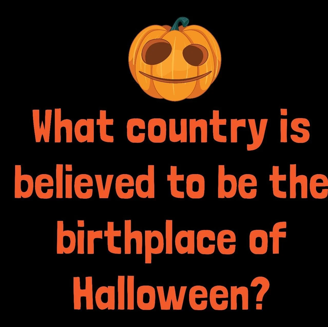What country is believed to be the birthplace of Halloween?
💀👻🎃 #halloween #iamthetoybin #carryingJOY
