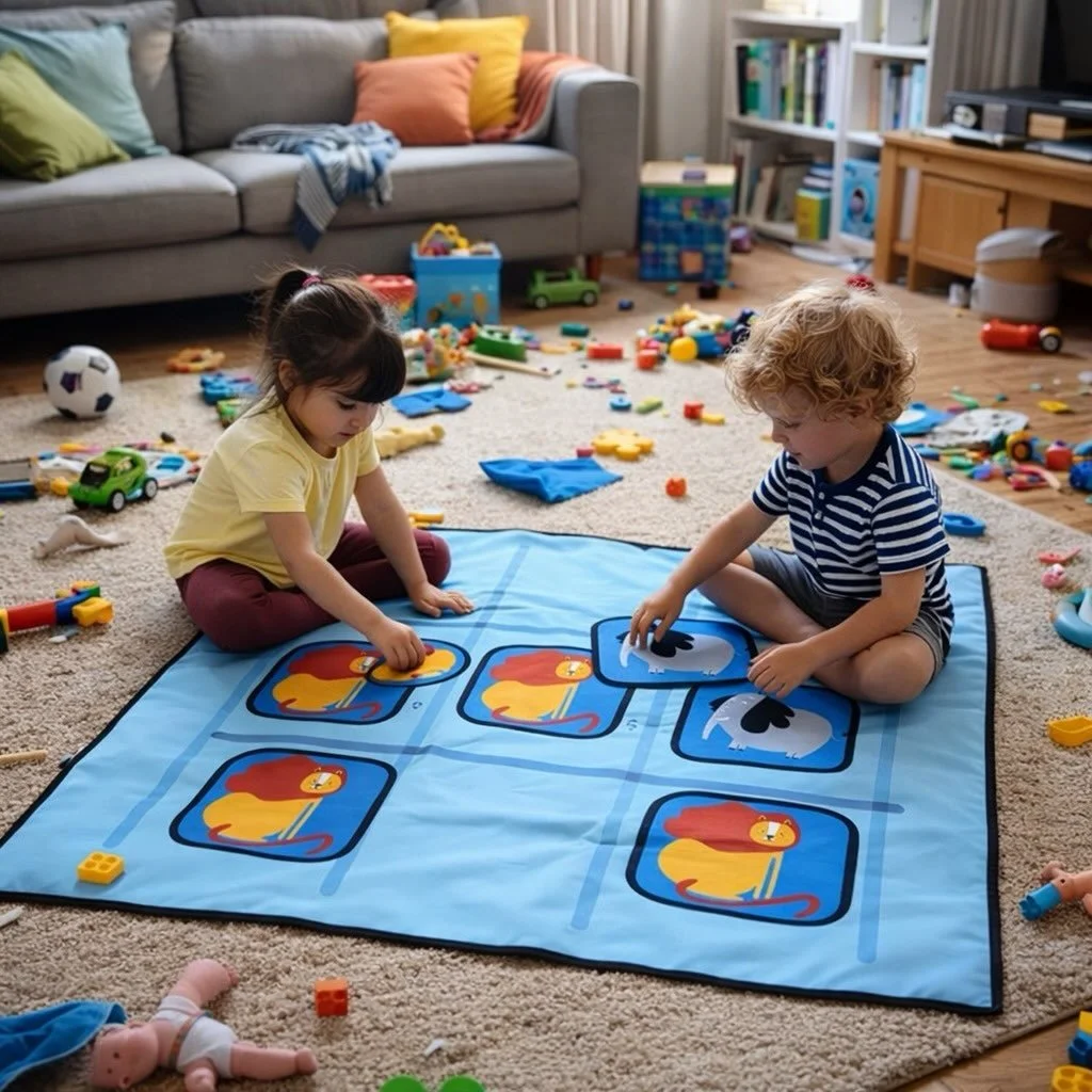 Messy floor. Happy kids. Zero screens. #iamthetoybin #carryingJOY